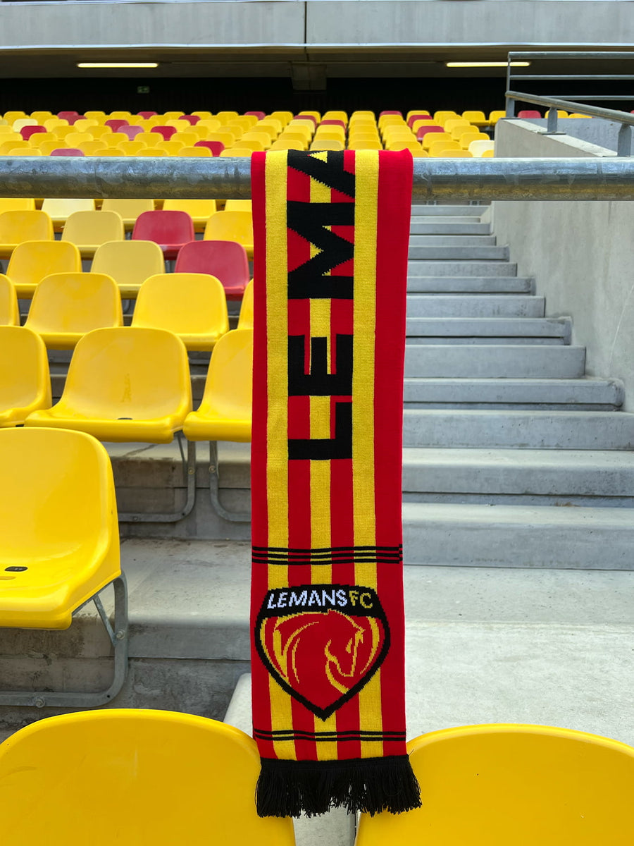 écharpe fan rayée le mans fc
