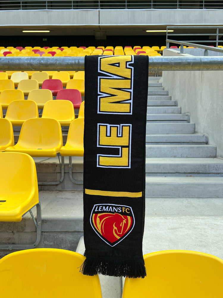 écharpe supporter noire le mans fc