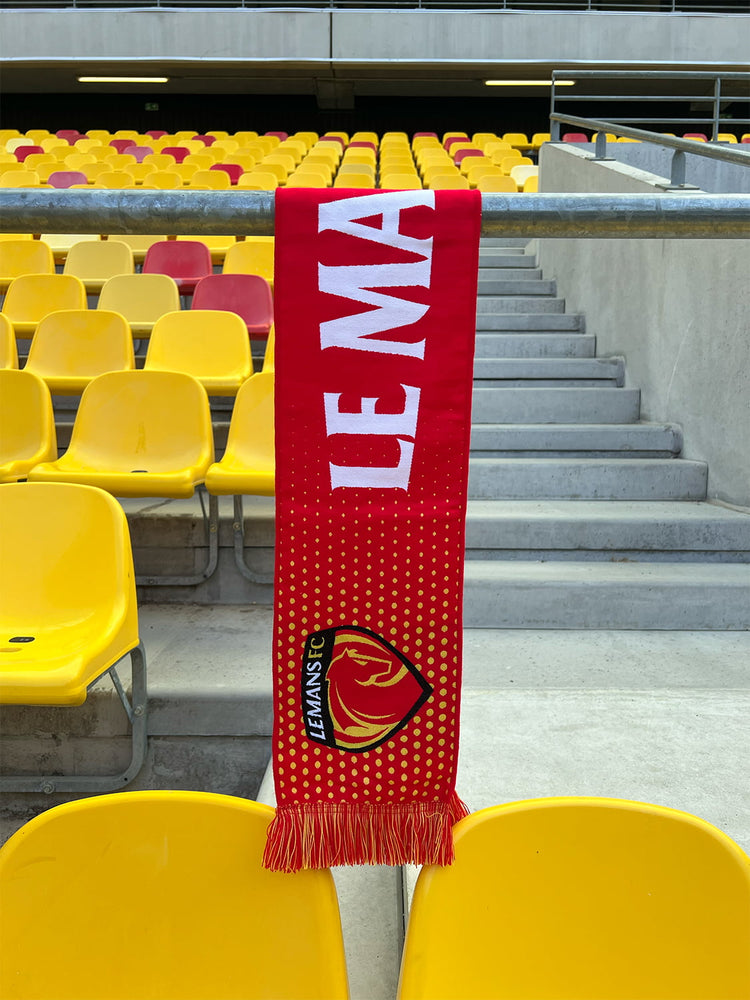 écharpe supporter rouge le mans fc