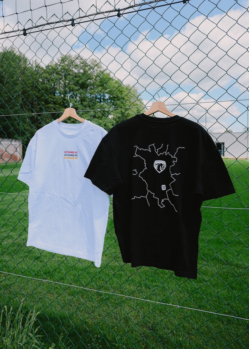T-shirt blanc brodé Le Mans FC - Adulte