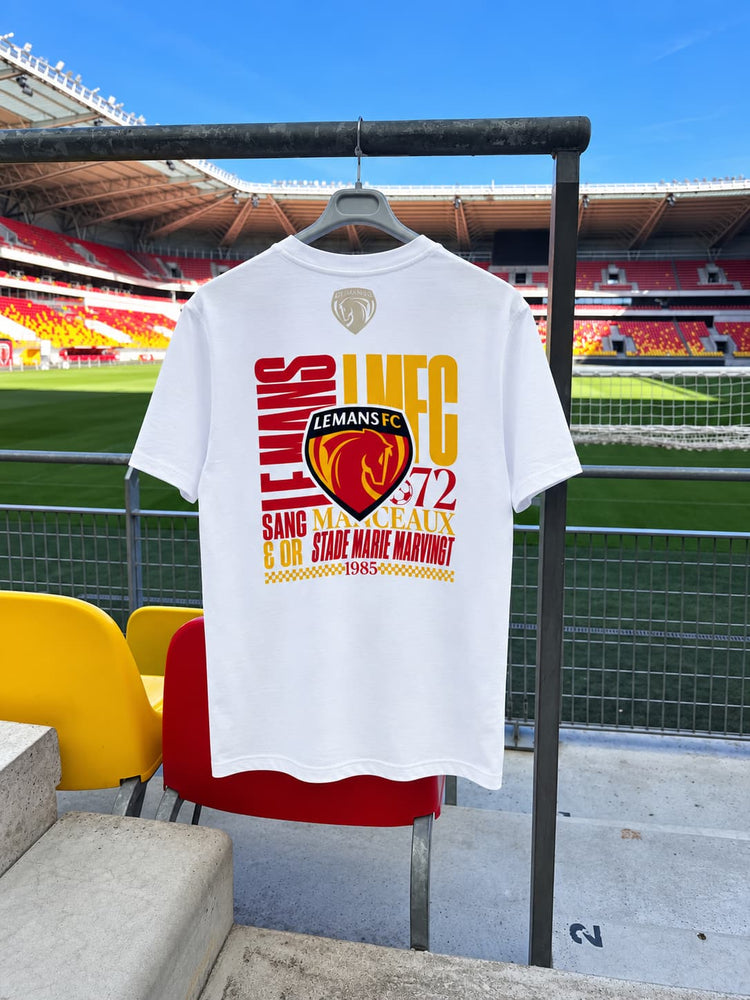 T-shirt blanc Le Mans FC Identité